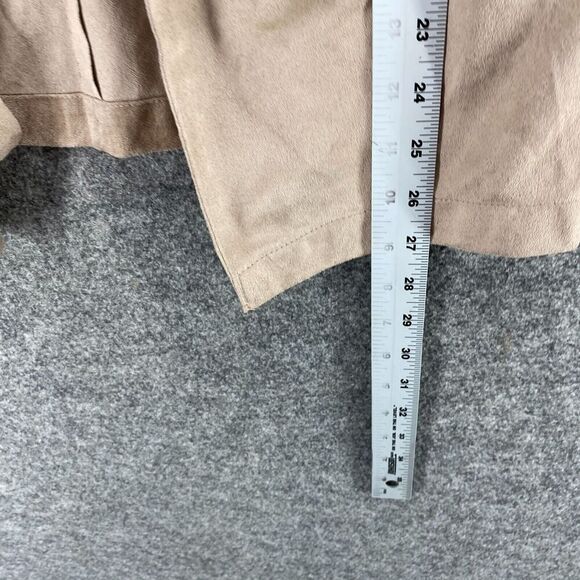 Cavalini Jacket Women M Medium Beige Collared Open Front Long Sleeve Pockets - Picture 8 of 9